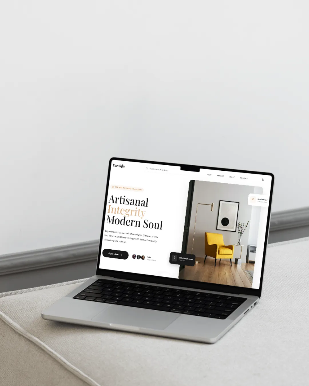 Furniqlo Premium Furniture Store project preview - React by Rudra Patel